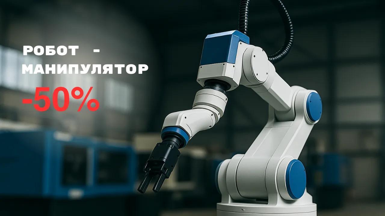 Робот-манипулятор для ТПА со скидкой 50% при покупке термопластавтомата TOPSTAR CMT